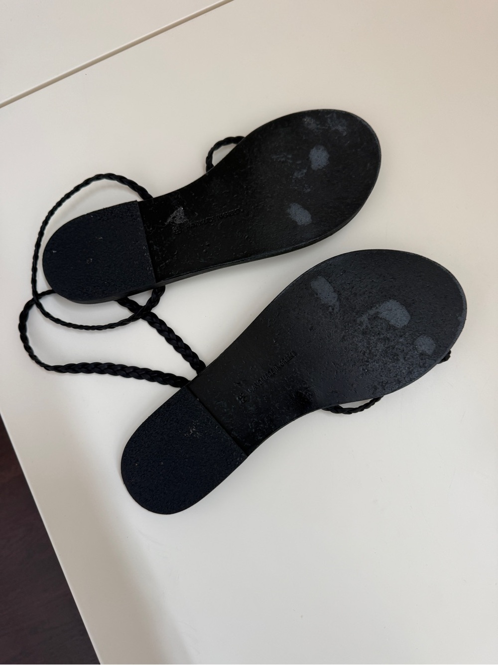 Ancient Greek Black Sandals - Eleftheria black - Picture 3 of 3